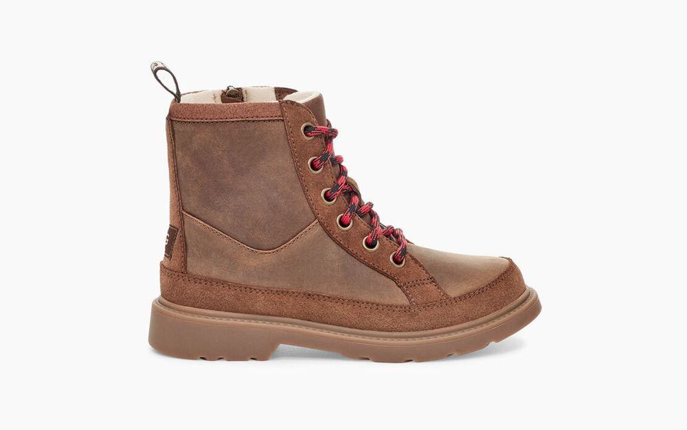 Ugg Robley Weather - Kids Boots - Brown - NZ (7459VWMJQ)